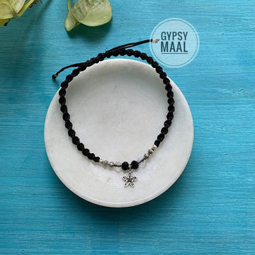 Flower Power Macrame Anklet